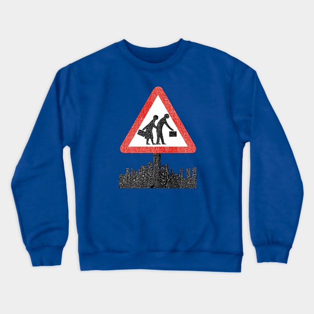 Independent_old at work Crewneck Sweatshirt by Neil Webb | Illustrator